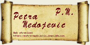 Petra Medojević vizit kartica